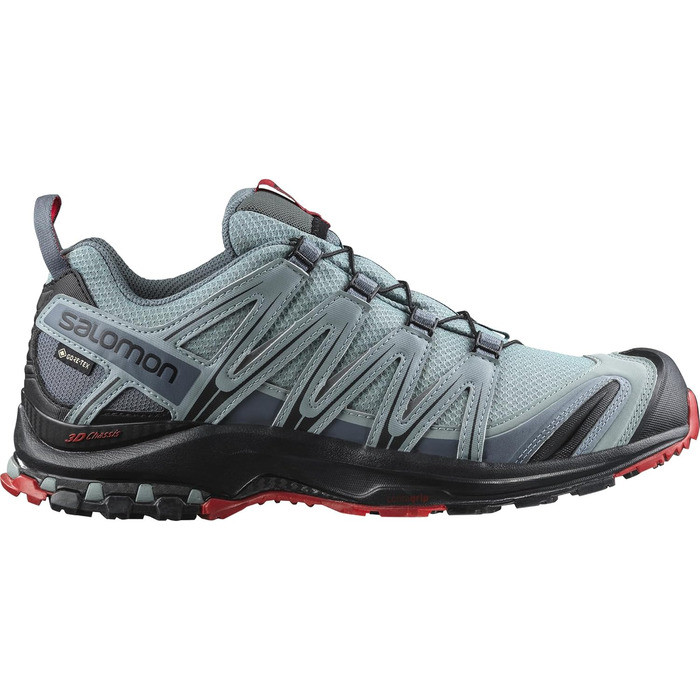 Чоловічі трекінгові черевики Salomon XA PRO 3D Gore-TEX 44 2/3 EU Lead Black Barbados Cherry