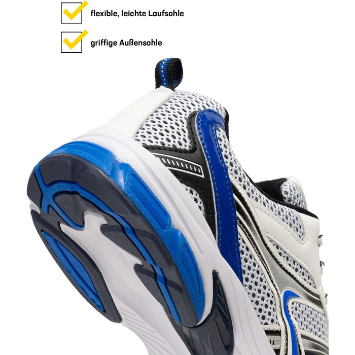 Чоловічі бігові кросівки Mombasa, білі, розмір 39 EU, дихаюча сітка, зносостійка підошва