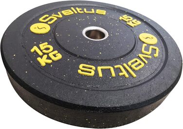 Олімпійський гриф із гумовим покриттям Sveltus, 15 кг