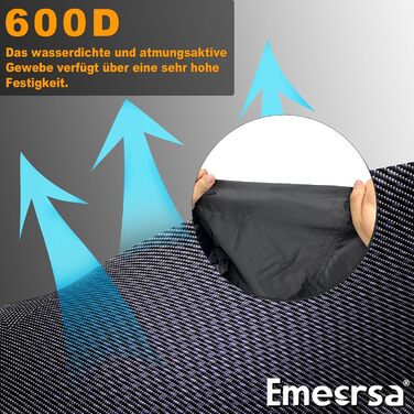 Водонепроникний чохол для велосипеда Emersa 600D Oxford, 180x70x110 см, для 1 велосипеда, темно-синій