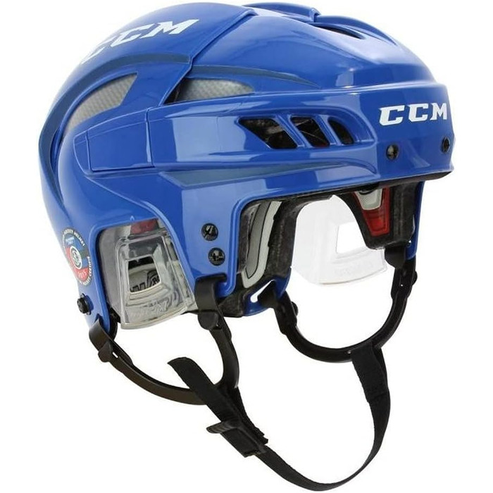 Хокейний шолом CCM Fitlite, синьо-сріблястий, розмір S