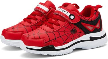 Дитячі кросівки Kinder Spinne для бігу та баскетболу, спортивне взуття для хлопчиків, розмір 27-39 EU (32 EU, червоний)