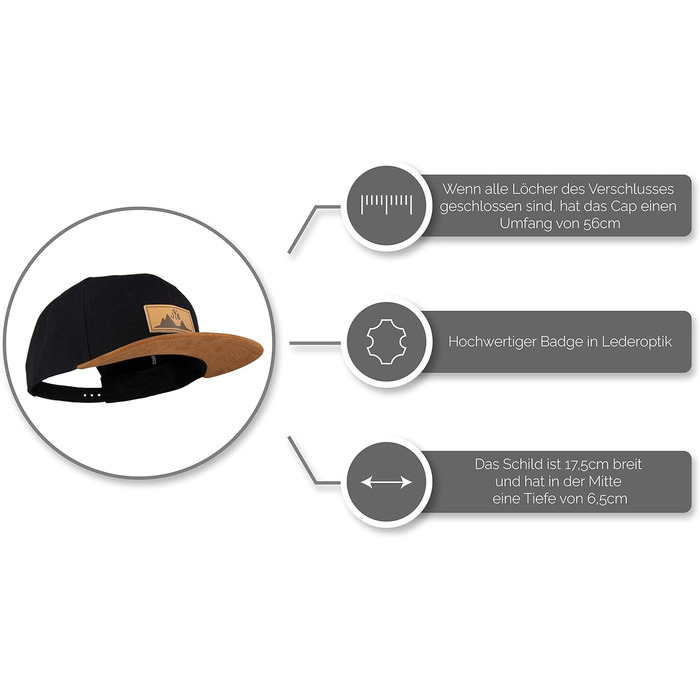 Унісекс кепка-снапбек Jumping Bird чорна, регульована бейсболка для активного відпочинку