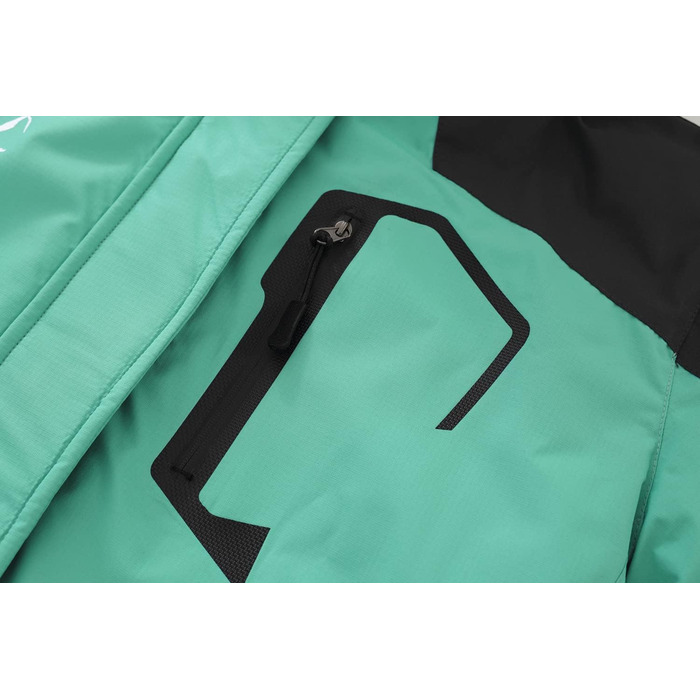 Жіноча водонепроникна куртка-дощовик Spmor, легка, вітронепроникна, з капюшоном, світло-зелена