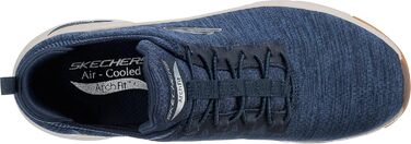 Чоловічі кросівки Skechers Arch Fit Waveport, 42 EU, темно-синій, сітчаста обробка