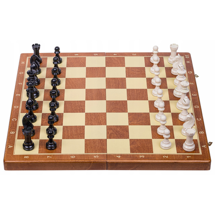 OUTLET — Шахи дерев'яні ТУРНІРНІ №6 Basic — 52 x 52 см