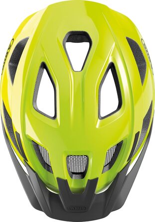 ABUS велосипедний шолом Aduro 3.0 LED з підсвіткою, спортивний міський шолом для дорослих, жовтий (52-58 см)
