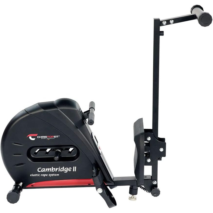 Гребний тренажер Christopeit Sport Cambridge II Black з килимком для підлоги