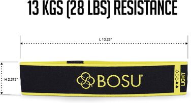 Еластичні стрічки Bosu для фітнесу (3 шт.), різнокольорові