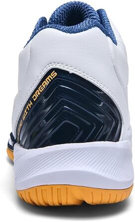 Волейбольні кросівки для чоловіків: для занять індоор, тренувань, з легкою амортизацією та антиковзкою підошвою, розміри 38-48 EU (38 EU, білий)