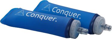 Conquer Ультралегкий біговий рюкзак 15L для трейлранінгу, гідраторна жилетка для жінок і чоловіків з 2 флягами, розмір L-XL