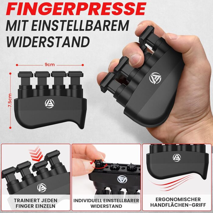 Набір для тренування кисті рук FUNFLEX: 5 шт. (сірий)