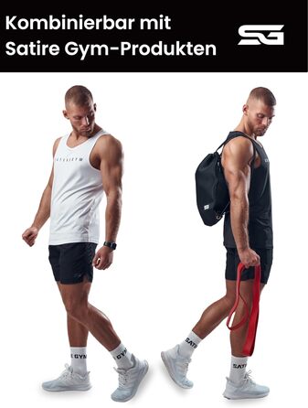 Чоловічі спортивні шорти Satire Gym для бігу, фітнесу та бодібілдингу з кишенями, чорні, розмір L