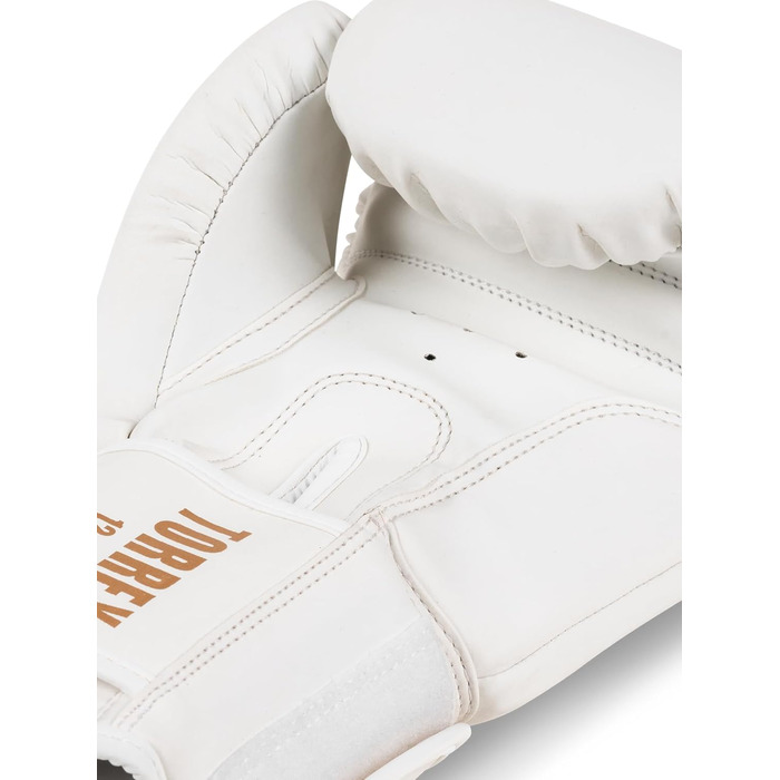 Боксерські рукавички Tapout з екошкіри Torrey, білі/золоті, 8 oz