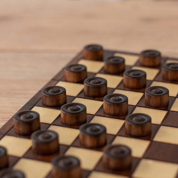 Шаховий набір ручної роботи для жінок | Master Of Chess | Шахівниця 32 см | Розкішна складана шахівниця з 100 полів, шашки, світлий колір - набір для шахів для дітей та дорослих