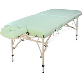 Масажний стіл Master Massage Bel Air 71 см, алюмінієвий, легкий, для транспортування, салон, спа, зелений