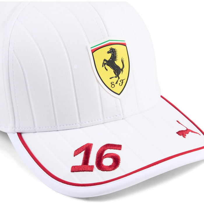 Кепка PUMA Scuderia Ferrari F1 2025 Charles Leclerc - універсальний розмір, білий