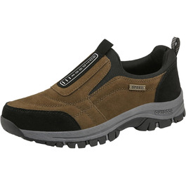 Чоловічі зимові черевики, робочі черевики, черевики для трейлраннінгу, водонепроникні черевики для жінок та чоловіків, спортивні черевики, A1, колір: коричневий, розмір: 45 EU