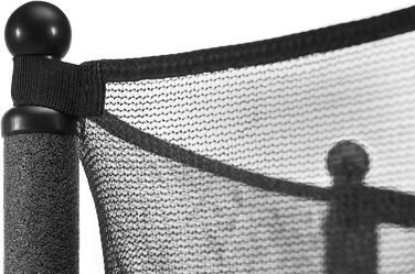 Батут дитячий Salta Junior Ø 140 см, чорний/рожевий, з сіткою, TÜV geprüft