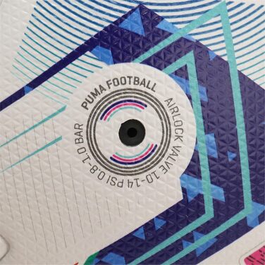 Футбольний м'яч PUMA Orbita Serie A Pro розмір 5, біло-синій, рожевий