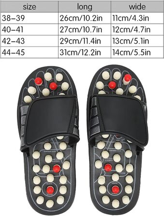 Масажер для ніг TOPINCN, тапочки, пластик, акупресура, масаж ніг, рефлексологія, зняття стресу, акупресура, тапочки, подарунок 38-39
