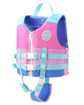 Дитяча жилетка для плавання Gogokids, рожево-блакитна, для хлопчиків 1-9 років
