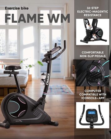 Велотренажер Zipro Flame магнітний, ергометр до 150 кг, для дому