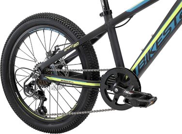 Дитячий гірський велосипед BIKESTAR 20 дюймів, алюмінієва рама, 7-ступенева Shimano, дискові гальма, від 6 років