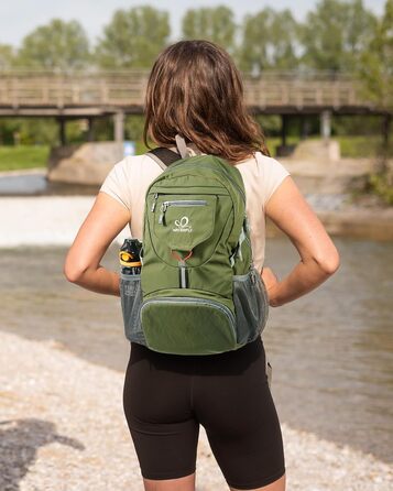WATERFLY ультралегкий складаний рюкзак 20 л для походів, міський рюкзак для чоловіків та жінок, водонепроникний, для туризму, спорту, подорожей