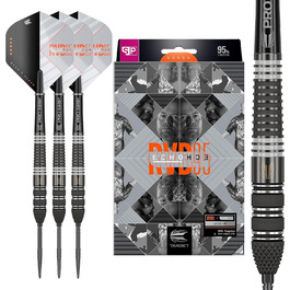 Дротики Target Darts RVB 95 X Echo 95% вольфрам, сталевий наконечник, універсальні, набір