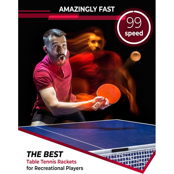 Пін-понг ракетка Idoraz Professional - професійна ракетка для настільного тенісу з чохлом, схвалена ITTF, для турнірів. Подвійний paddle.