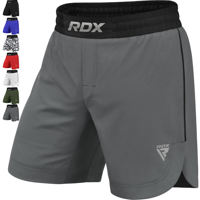 Шорти для MMA та єдиноборств RDX для чоловіків, спортивні штани для боксу, кікбоксингу, муай-тай та грепплінгу, сірі, розмір XXL