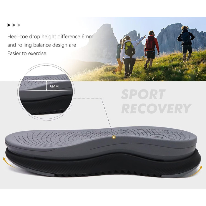 Чоловічі сандалії ONCAI Wandersandalen: сірі сандалії для піших прогулянок, пляжу та водних видів спорту з регульованими ремінцями, розмір 48 EU