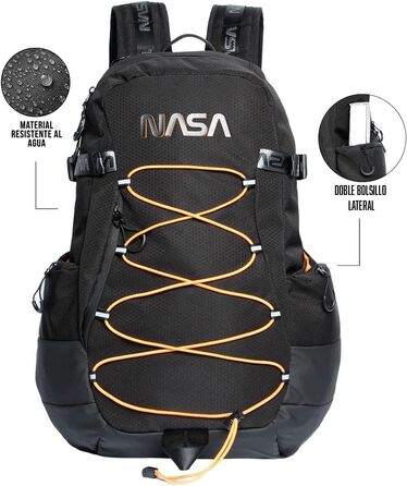 Рюкзак NASA Neon-Pro, чорний, міський стиль, універсальний