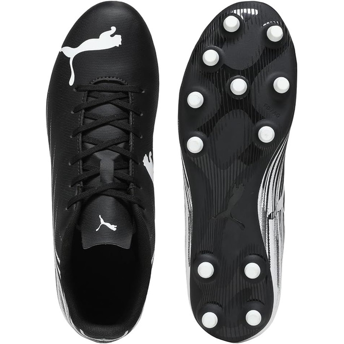 Футбольні бутси PUMA Attacanto II FG/AG для чоловіків (45 EU, чорний/білий)