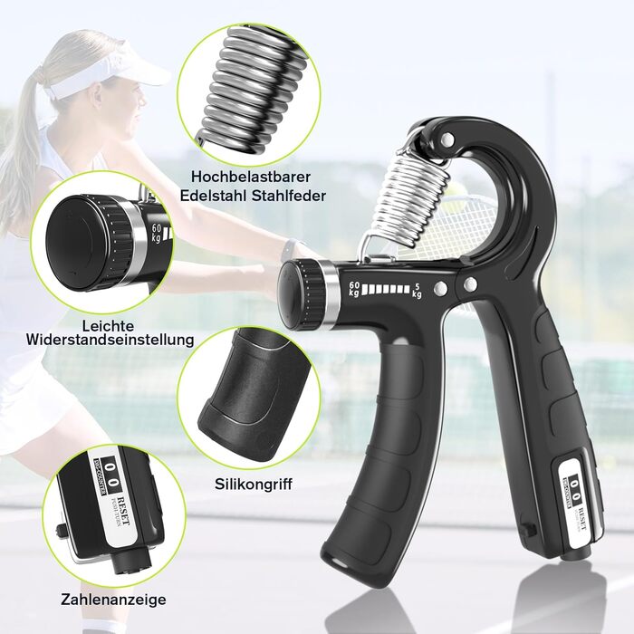 Набір для тренування зап'ястя 2 шт. (5-60 кг), тренажер для рук, Grip, FC0101, блакитний