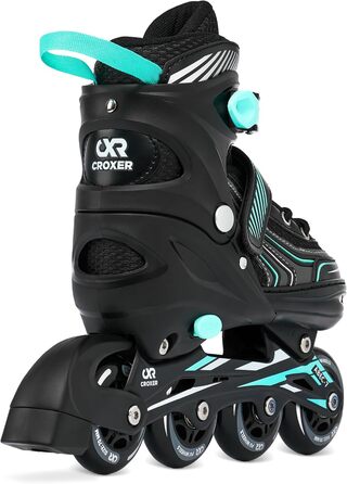 Дитячі ролики Croxer 3-в-1 (35-38) Black/Mint, регульовані