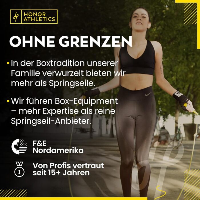 Стрибкове канат HONOR ATHLETICS - Ідеальний для Double Unders, боксу, MMA - Регульована довжина до 3 метрів - Для фітнесу (білий канат з чорною ручкою)