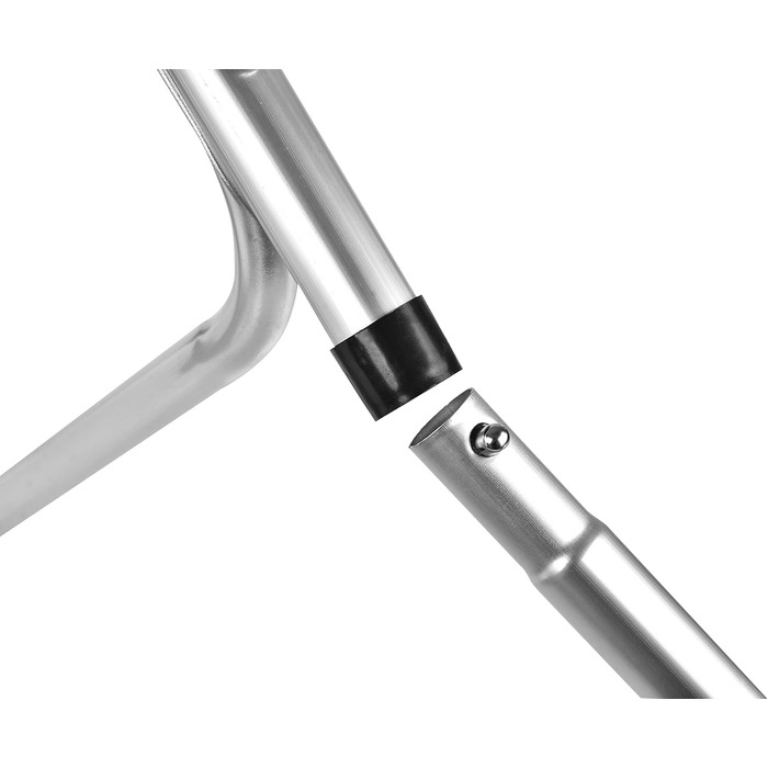 Складаний столик Qimu 60 см, з алюмінію, регульована висота 26/56 см, для саду та пікніка, білий