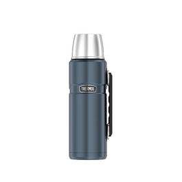 Термос STAINLESS KING Ice Grey 1.2 л з нержавіючої сталі, з чашкою та ручкою, 24 години гарячий/холодний, BPA-free
