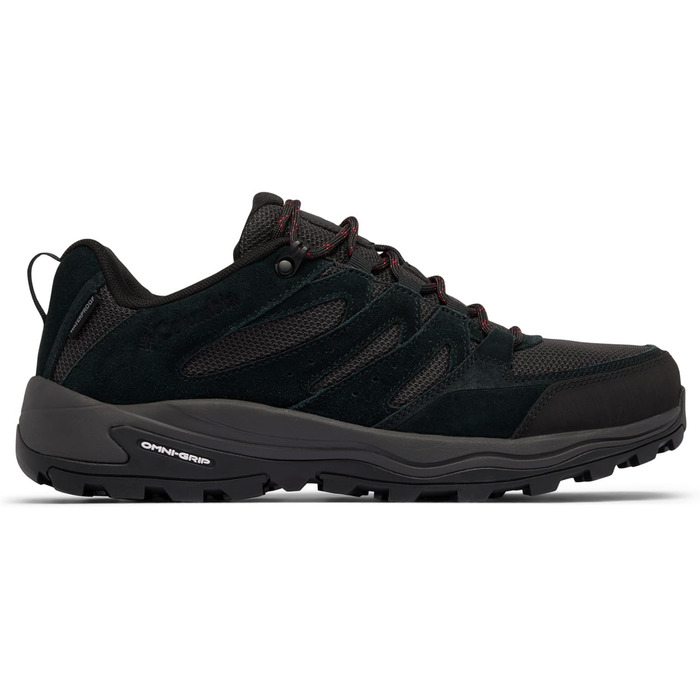 Чоловічі трекінгові черевики Columbia Redmond™ IV Low Waterproof Mid Rise, 49 EU, Black Mountain Red
