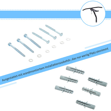 Кріплення для боксерського мішка HOMCOM - міцна настінна стійка для боксерського мішка/груші, сталева, чорна, 93 x 47 x 51 см