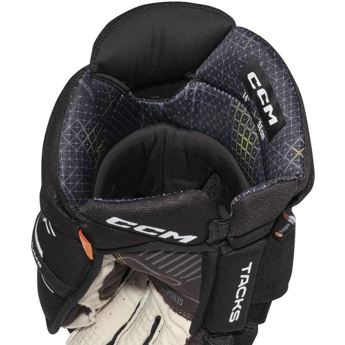 Хокейні рукавички CCM Tacks XF Senior 14 дюймів, чорні/білі