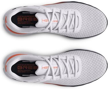 Чоловічі бігові кросівки Under Armour Charged Breeze (45 EU, білий, помаранчевий, чорний)