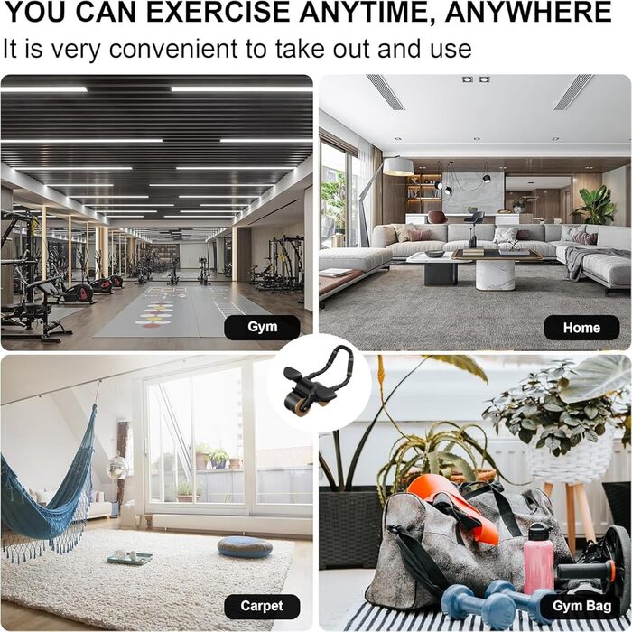 Ролер для пресу AouiSton з автоматичним пружним поверненням та подвійними колесами, чорно-золотий