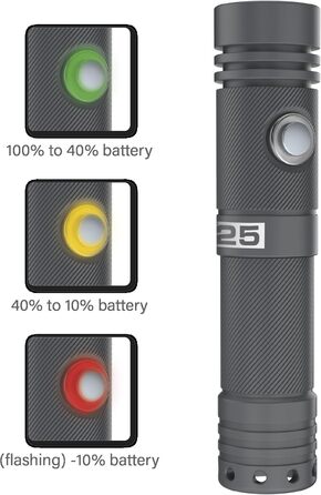 SEAC i25 Підводна лампа 1000 люменів: перезарядна, глибина 100м, Li-Ion акумулятор 3450 mAh, вузький 6° світловий пучок, компактна та легка