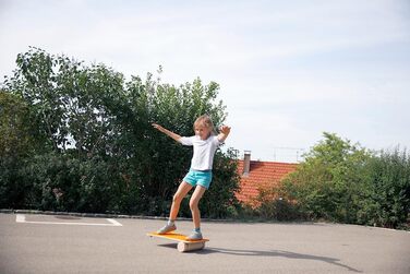Балансборд pedalo Rola-Bola Fun помаранчевий – тренажер рівноваги для координації, скейтборд, серфборд, фрістайл, фітнес