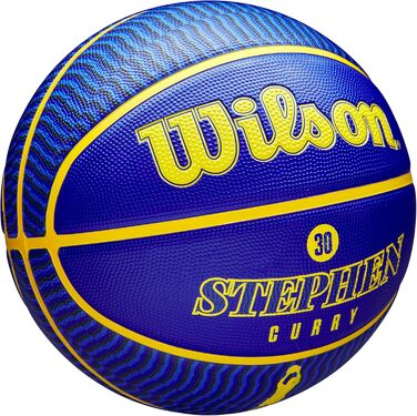 Баскетбольний м'яч Wilson NBA Stephen Curry для вулиці, розмір 7, міні, 17,8–74,9 см