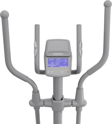 Еліптичний тренажер Zipro Wave для дому, до 120 кг, 32 рівні навантаження, Bluetooth, тримач для iPad, білий