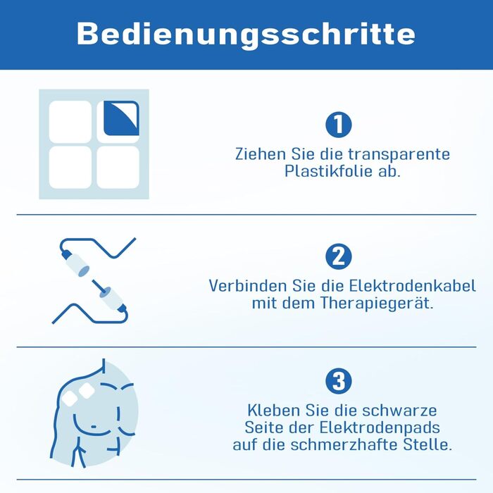 Пристрій TENS для терапії болю, 5-в-1 (TENS/EMS/IF/RUSS/DIY) - зняття болю за допомогою електричної стимуляції нервів, 80 програм масажу, 2 канали, 8 електродів (чорний)